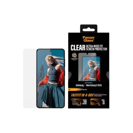 Panzer Glass PanzerGlass Screen Protector Samsung New Galaxy S26 | Ultra-Wide Fit w. FASTFIT IN-A-BOX | PanzerGlass