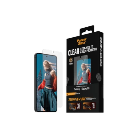 Panzer Glass PanzerGlass Screen Protector Samsung New Galaxy S26 | Ultra-Wide Fit w. FASTFIT IN-A-BOX | PanzerGlass