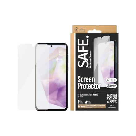 „Panzer Glass“ „Samsung Galaxy A35 5G“ itin plataus diagonalo „EasyAligner“ stiklas, pagamintas „Safe“