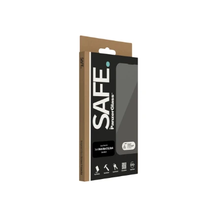 Panzer Glass SAFE by PanzerGlass ekrano apsauga Xiaomi Redmi Note 12 5G | 12 4G | Poco X5 | Itin platus pritaikymas | PanzerGlass