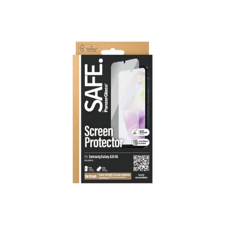 „Panzer Glass“ „Samsung Galaxy A35 5G“ itin plataus diagonalo „EasyAligner“ stiklas, pagamintas „Safe“