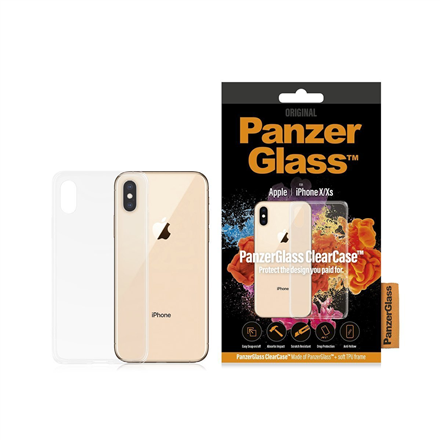 Panzer Glass PanzerGlass ClearCase 0189 Apple, iPhone X/Xs, plastikas, skaidrus, galinis dangtelis