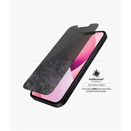 Panzer Glass PanzerGlass | Apple | iPhone 13 Mini | Grūdintas stiklas | Juodas | Švarus; Atsparus įbrėžimams ir bakterijoms; Amortizatorius; Lengva montuoti | Privatumo ekrano apsauga