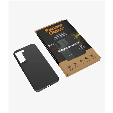 Panzer Glass PanzerGlass biologiškai skaidus dėklas Samsung Galaxy S22+ Bio-pagrindinis plastikas Juodas 100% kompostuojamas. Sudėtyje yra medienos medžiagos. Elegantiškas juodas dizainas. Suderinamas su belaidžiu įkrovimu