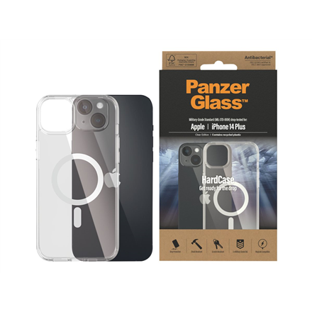 Panzer Glass PanzerGlass | HardCase MagSafe Suderinamas | Apple | iPhone 14 Plus | Išvalyti | Suderinamas su MagSafe; Karinio laipsnio standartas; 100% perdirbta rėmo medžiaga