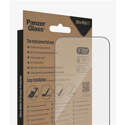 Panzer Glass PanzerGlass | Ekrano apsauga | Apple | iPhone 14 Pro | Stiklas | Išvalyti | Itin platus pritaikymas; Lengvas montavimas; Atsparus pirštų atspaudams