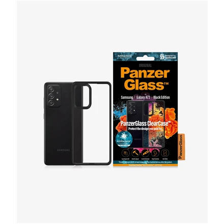 Panzer Glass PanzerGlass Clear Case Nugaros apsauga, Samsung, Galaxy A72, Juodas AB