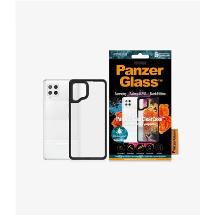 Panzer Glass PanzerGlass | Skaidrus dėklas | Samsung | Galaxy A42 5G | Grūdintas stiklas | AB Juodas | Tinkamas atvejams; Daugiau nei 19 % geresnis apsaugos efektyvumas; Plastikinis rėmas, supantis galines kameras; Grūdintas stiklas nuo senėjimo; Darbai w. belaidis įkrovimas; korio raštas, pagerinantis smūgio absorbciją; Plonas madingas dizainas; Visuose kampuose šiek tiek išpūsti buferiai, kad sustiprintų apsaugą