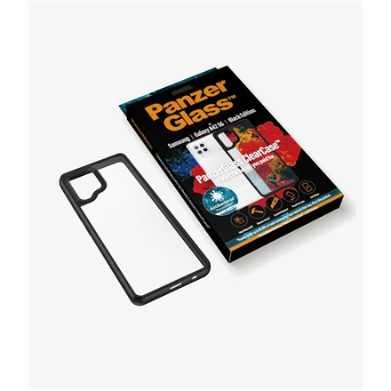 Panzer Glass PanzerGlass | Skaidrus dėklas | Samsung | Galaxy A42 5G | Grūdintas stiklas | AB Juodas | Tinkamas atvejams; Daugiau nei 19 % geresnis apsaugos efektyvumas; Plastikinis rėmas, supantis galines kameras; Grūdintas stiklas nuo senėjimo; Darbai w. belaidis įkrovimas; korio raštas, pagerinantis smūgio absorbciją; Plonas madingas dizainas; Visuose kampuose šiek tiek išpūsti buferiai, kad sustiprintų apsaugą