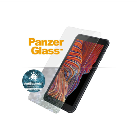 Panzer Glass PanzerGlass | Samsung | Galaxy Xcover 5 | Grūdintas stiklas | Juodas | Ekrano apsauga nuo pirštų atspaudų