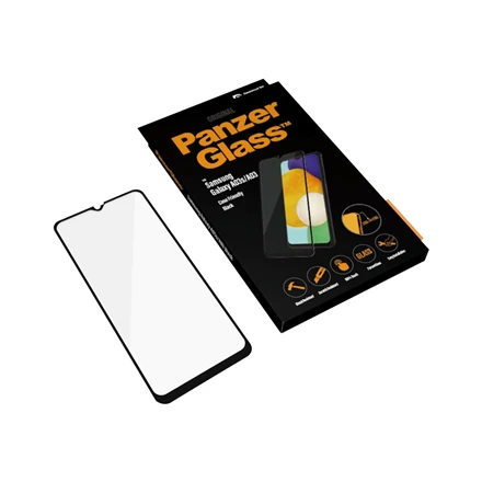 Panzer Glass PanzerGlass Samsung, Galaxy A03s/A03, CF, Hibridinis stiklas, Juodas, Ekrano apsauga