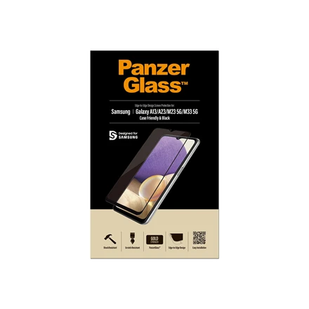 Panzer Glass PanzerGlass | Ekrano apsauga | Samsung | Galaxy A13/M23 5G/M33 5G | Stiklas | Juodas | Tinkamas atvejams