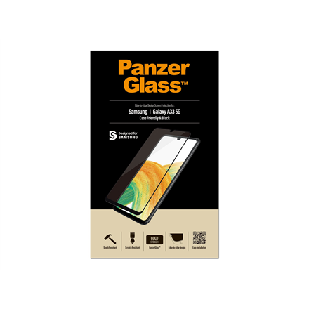 Panzer Glass PanzerGlass | Ekrano apsauga | Samsung | Galaxy A33 | Stiklas | Juodas | Tinkamas atvejams