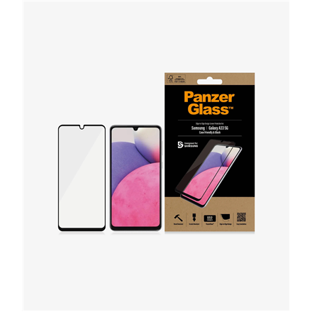 Panzer Glass PanzerGlass | Ekrano apsauga | Samsung | Galaxy A33 | Stiklas | Juodas | Tinkamas atvejams