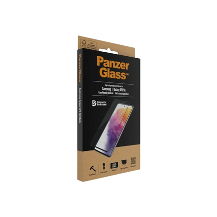 Panzer Glass PanzerGlass ekrano apsauga Samsung Galaxy A73 5G Glass Juodas Tinka dėklui