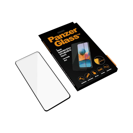 Panzer Glass PanzerGlass | Screen protector | Xiaomi | Redmi Note 10 Pro/10 Pro Max/Mi 11i/ Xiaomi Poco F3 | Glass | Juodas | Full frame coverage; 100% touch preservation; Rounded edges | Case friendly