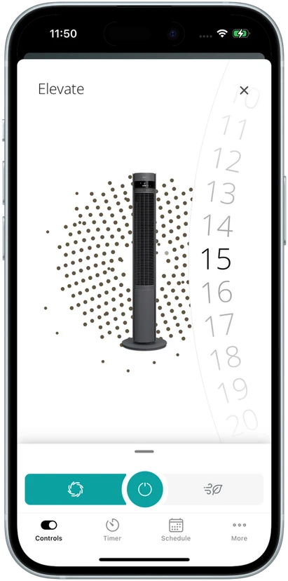Ventiliatorius Duux Elevate DXTF11 Pilkas
