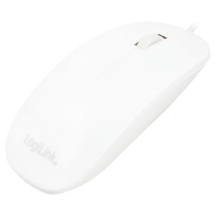 Pelė Logilink ID0062 su laidu, Baltas