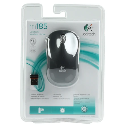 Pelė Logitech M185 pilka (910-002238)
