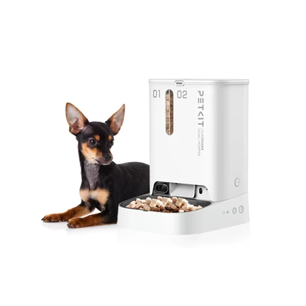 Automatinė šėrykla Petkit YumShare Dual Hopper, baltos spalvos
