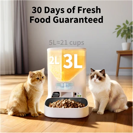 Šėrykla PETKIT P5912 YumShare Dual-Hopper 2 5L Baltas