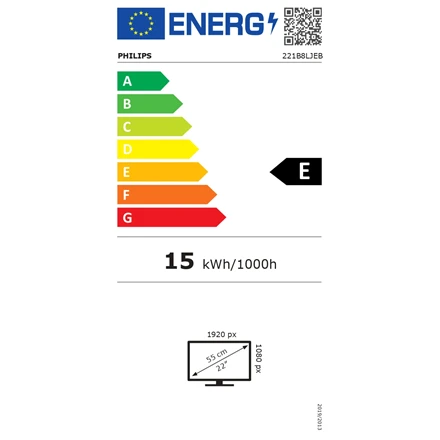 PHILIPS 221B8LJEB/00 21,5 colio LCD monitorius