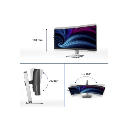 Monitorius PHILIPS 34B2U5600C/00 34 colių 3440x1440 120Hz VA lenktas/ 300  cd/m²/ HDMI 2.0 x 2, „DisplayPort“ 1.4 x 1, USB-C x 1