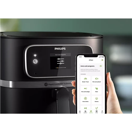 Gruzdintuvė Philips Combi HD9880/90, Juodos spalvos