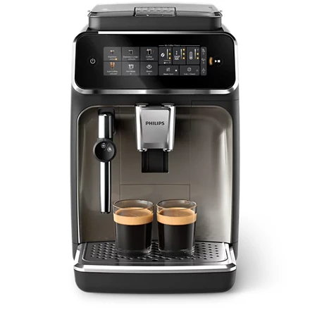 Kavos aparatas Philips Espresso | EP3326/90 Series 3300 | Slėgis 15 bar | Su pieno plakikliu | Pilnai Automatinis | Juodas Chrome | 1500 W