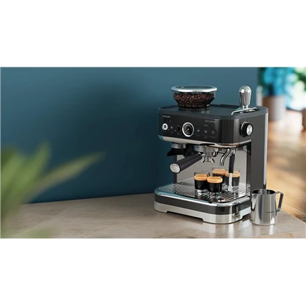 Kavos aparatas Philips | Espresso Aparatas | PSA3218/10 Barista Brew | Slėgis 15 bar | Su pieno plakikliu | Semi-automatinis | 1350 W | Juodas