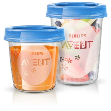 Philips Food Storage Cup Avent SCF721/20 Mėlyna