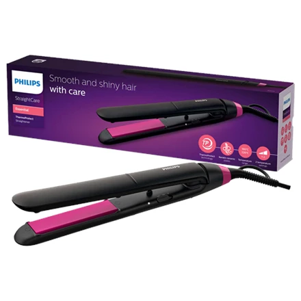 Philips StraightCare Essential Tiesinimo žnyplės „ThermoProtect“ BHS375/00