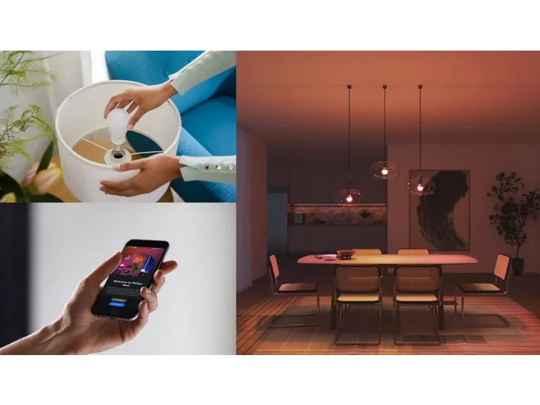 Philips Hue Hue White and Color Ambiance Essential lempučių rinkinys (2x E27 lamputės + jungiklis)