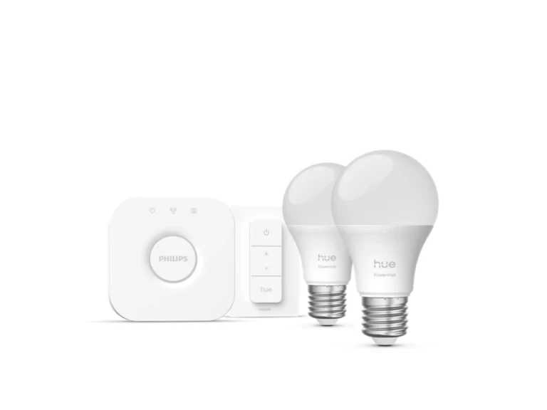 Philips Hue Hue White and Color Ambiance Essential lempučių rinkinys (2x E27 lamputės + jungiklis)
