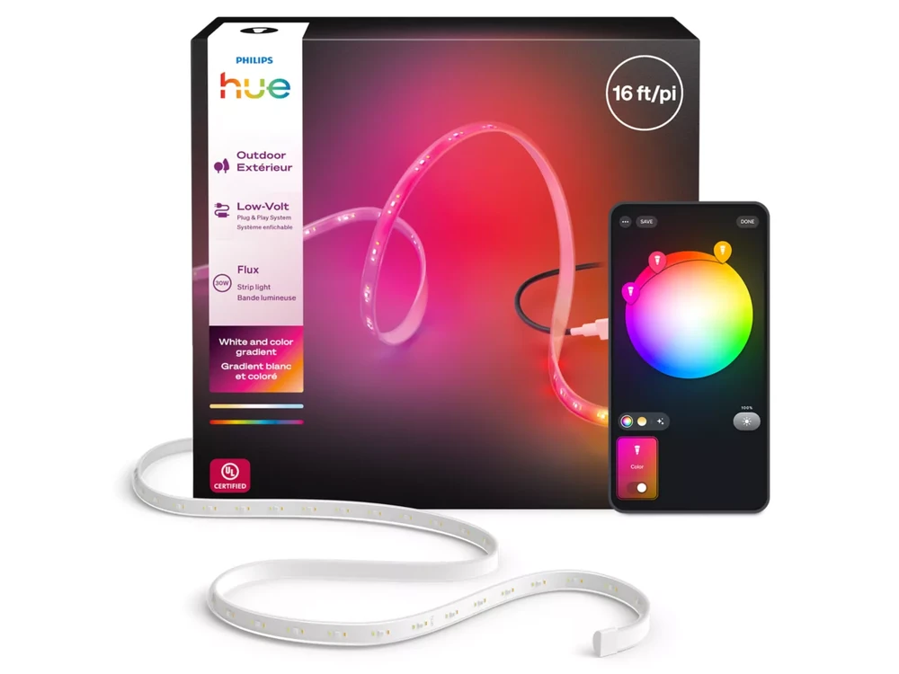 Lauko šviesos juostelė Philips Hue Flux, 5 m, 30 W
