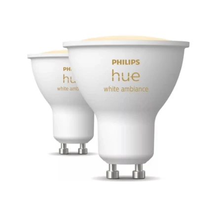 Philips Hue Smart Spotlight, 2 vnt pakuotės | GU10 | 4,2 W | Šiltas iki šaltas baltas lengvas