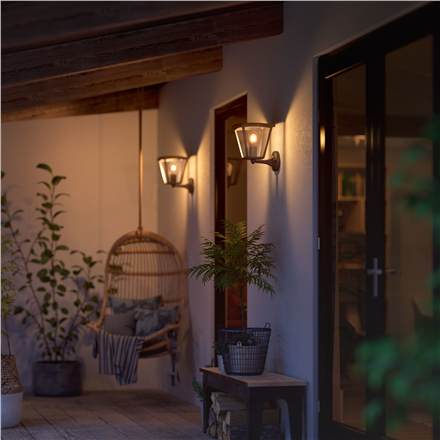 „Philips Hue Inara“ lauko sieninis šviestuvas | E27 | 7 W | Šiltai balta