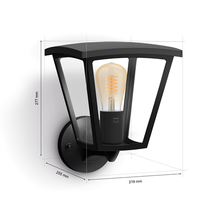 „Philips Hue Inara“ lauko sieninis šviestuvas | E27 | 7 W | Šiltai balta