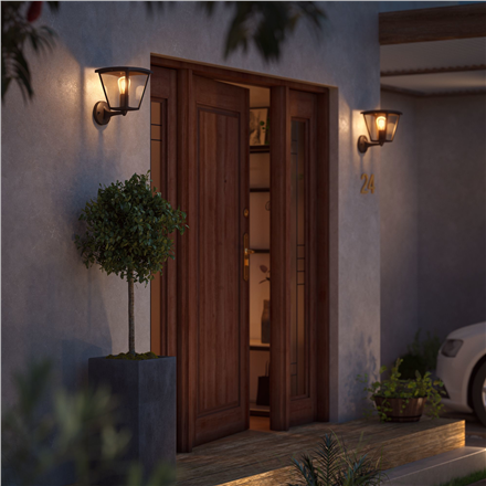 „Philips Hue Inara“ lauko sieninis šviestuvas | E27 | 7 W | Šiltai balta