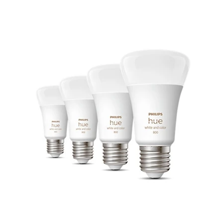 Philips Hue WCA 6,5W A60 E27, 4vnt pakuotė | E27 | 6,5 W | RGBW 2000-6500K | Bluetooth ir Zigbee