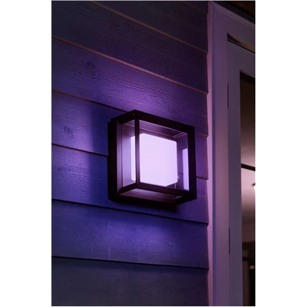 Philips Hue Econic Sieninis lauko šviestuvas (Baltas ir spalvotas)