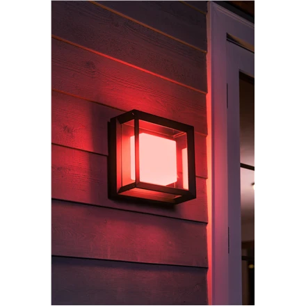 Philips Hue Econic Sieninis lauko šviestuvas (Baltas ir spalvotas)