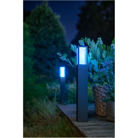 Philips Hue Impress stulpinis lauko šviestuvas (Baltas ir spalvotas)