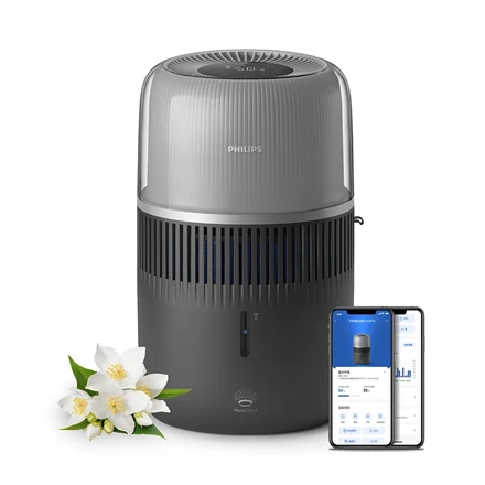 „Philips“ | Oro drėkintuvas | HU5710/03 5000 serija | 14,1 W | „Vanduo“ bako talpa 4,5 l | Tinka iki 56 m² patalpoms | „NanoCloud“ technologija | Drėkinimo našumas 400 ml/val.
