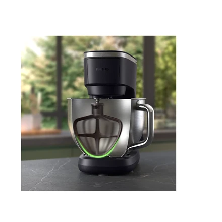 Virtuvinis kombainas „Philips“ serijos 7000 virtuvės mašina HR7962/21, 5,5 l dubuo, 8 greičių nustatymai, plakiklio priedas, smulkintuvo priedas, 1000 W