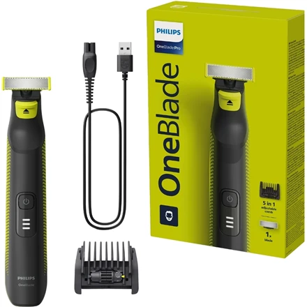 Philips OneBlade Pro rinkinio komplektacija