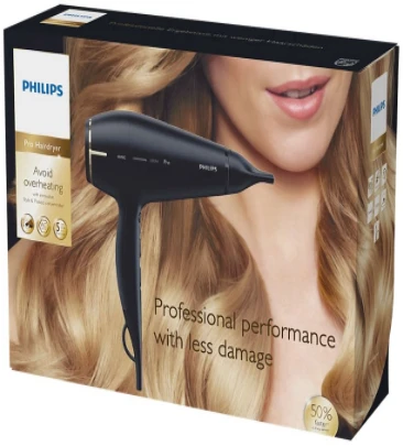 Plaukų džiovintuvas Philips HPS920/00, Juodas