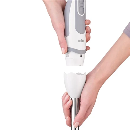 BRAUN Rankinis maišytuvas MQ 5235 WH MultiQuick 5 Vario, 1000W, Nerūdijantis plienas blades, 21 variable speeds, Baltas