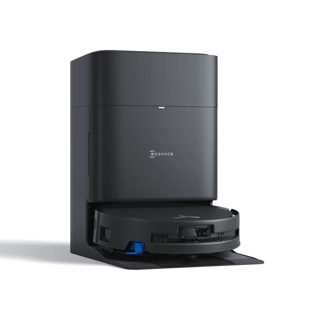 Plaunantis dulkių siurblys robotas Ecovacs DEEBOT T80S OMNI, juodos spalvos