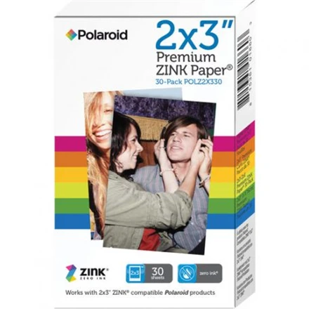 Polaroid 2 x 3" Premium ZINK fotopopierius, skirtas Polaroid Snap ir Snap Touch fotoaparatams Kiekis 30